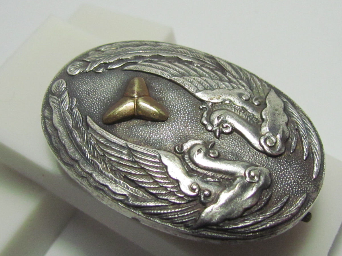 SCARCE ANTIQUE! 1937 JAPANESE FIRE BADGE ARMY PRINCE FD