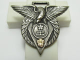 VERY RARE 1936 IMPERIAL JAPANESE NAVY COMMUNICATIONS TELEGRAPH GRADUATION BADGE TRAINING WWII NAVAL FOB