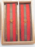 MISMATCHED WW2 JAPANESE ARMY SECOND LIEUTENANT OFFICER SHOULDER BOARDS WWII Epaulette MEDAL BADGE WAR