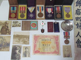 AMAZING JAPANESE MEDAL LOT ~ WW2, PRE, POST WW2 JAPANESE MEDALS, BADGES, ETC.