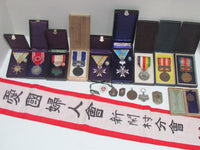 AMAZING JAPANESE MEDAL LOT ~ WW2, PRE, POST WW2 JAPANESE MEDALS, BADGES