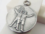 PURE SILVER! 1932 JAPANESE ARMY SPECIAL LARGE MANEUVERS BADGE SHOWA 7