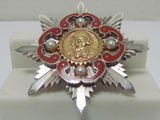 HIGHEST LEVEL! WW2 JAPANESE SILVER  INDUSTRIAL WORKER BADGE GOLDEN KITE WWII