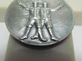PURE SILVER! 1932 JAPANESE ARMY SPECIAL LARGE MANEUVERS BADGE SHOWA 7