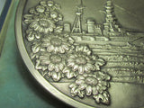 1930 IMPERIAL JAPANESE NAVY TABLE MEDAL PRE WW2 BATTLESHIP GUNS BADGE WWII JAPAN