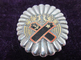 NAMED PURE SILVER WW2 JAPANESE IMPERIAL SOLDIER RELIEF BADGE ARMY VETERAN SILVER Medal