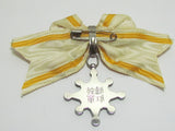 WW2 JAPANESE MEDAL ORDER OF SACRED TREASURE SILVER FEMALE BADGE JAPAN NURSE WWII