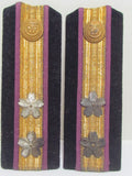 RARE SET! WW2 JAPANESE NAVY ENGINEERING OFFICER SUB-LIEUTENANT SHOULDER BOARDS EPAULETTES JAPAN WWII