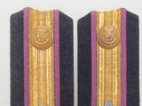 RARE SET! WW2 JAPANESE NAVY ENGINEERING OFFICER SUB-LIEUTENANT SHOULDER BOARDS EPAULETTES JAPAN WWII
