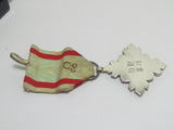 "M"  HALLMARK WW2 JAPANESE AUSPICIOUS CLOUDS MEDAL SILVER IN ORIGINAL CASE