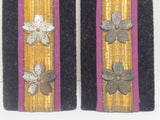 RARE SET! WW2 JAPANESE NAVY ENGINEERING OFFICER SUB-LIEUTENANT SHOULDER BOARDS EPAULETTES JAPAN WWII
