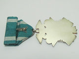 ANTIQUE MEIJI ERA IMPERIAL JAPANESE GOLDEN KITE MEDAL SILVER JAPAN ORDER