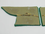 RARE WW2 JAPANESE ARMY COLLAR CAVALRY REGIMENT INSIGNIA JAPAN RIFLE FLAG WWII