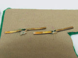 RARE WW2 JAPANESE ARMY COLLAR CAVALRY REGIMENT INSIGNIA JAPAN RIFLE FLAG WWII