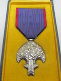 RARE ONE! JAPANESE MEDAL MANCHURIA LAST EMPEROR VISIT SILVER WW2 WWII MANCHUKUO JAPAN