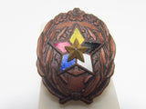 RARE ONE. WW2 JAPANESE IMPERIAL MANCHURIA VETERAN SUPPORT BADGE JAPAN