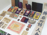 AMAZING JAPANESE MEDAL LOT ~ WW2, PRE, POST WW2 JAPANESE MEDALS, BADGES, ETC.