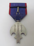 RARE ONE! JAPANESE MEDAL MANCHURIA LAST EMPEROR VISIT SILVER WW2 WWII MANCHUKUO JAPAN