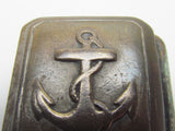 WW2 IMPERIAL JAPANESE NAVAL ACADEMY BELT BUCKLE JAPAN BRASS SAILOR MEDAL JAPAN WWII