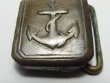 WW2 IMPERIAL JAPANESE NAVAL ACADEMY BELT BUCKLE JAPAN BRASS SAILOR MEDAL JAPAN WWII