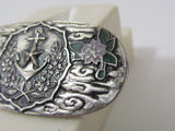 RARE WW2 JAPANESE OBIDOME PATRIOTIC WOMENS ASSOCIATION WW2 BADGE Medal KIMONO JAPAN