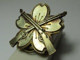 THICK HINGE! WW2 JAPANESE ARMY PROFICIENCY BADGE 2ND RIFLE SHOOTING MARKSMANSHIP MEDAL WWII