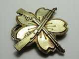 THICK HINGE! WW2 JAPANESE ARMY PROFICIENCY BADGE 2ND RIFLE SHOOTING MARKSMANSHIP MEDAL WWII