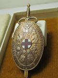 RARE WW1 TREATY OF VERSAILLES BADGE GIVEN TO JAPANESE RED CROSS REPRESENTATIVES