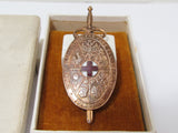 RARE WW1 TREATY OF VERSAILLES BADGE GIVEN TO JAPANESE RED CROSS REPRESENTATIVES