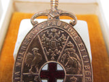RARE WW1 TREATY OF VERSAILLES BADGE GIVEN TO JAPANESE RED CROSS REPRESENTATIVES