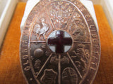 RARE WW1 TREATY OF VERSAILLES BADGE GIVEN TO JAPANESE RED CROSS REPRESENTATIVES