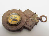 1905 RUSSO-JAPANESE WAR MEDAL COMPASS BADGE GOLDEN KITE MEIJI ERA ANTIQUE