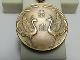 RARE ~ 1926 JAPANESE IMPERIAL VISIT BRONZE BADGE JAPAN TAISHO EMPEROR