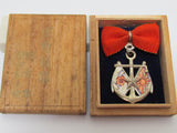 RARE WW2 JAPANESE OFFICER WIVES ASSOCIATION BADGE ARMY NAVY WOMEN RISING SUN FLAG WAR WWII