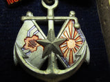 RARE WW2 JAPANESE OFFICER WIVES ASSOCIATION BADGE ARMY NAVY WOMEN RISING SUN FLAG WAR WWII