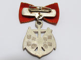 RARE WW2 JAPANESE OFFICER WIVES ASSOCIATION BADGE ARMY NAVY WOMEN RISING SUN FLAG WAR WWII