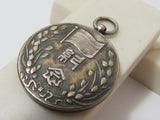 NAMED! RARE. JAPANESE MANCHURIA BADGE FOR THE 2ND ANNIVERSARY OF THE PROVISIONAL GOVERNMENT IN CHINA