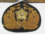 WW2 IMPERIAL JAPANESE POLICE SHOULDER BOARDS & CAP BADGE SET WWII JAPAN