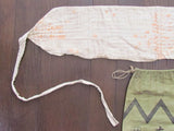 "BUUNCHOKYU" WW2 JAPANESE 1000 STITCH BELT & NAMED ARMY BAG ~ SENNINBARI WWII JAPAN ~