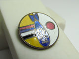 RARE ONE! WW2 IMPERIAL JAPANESE MANCHURIA AIR DEFENSE ASSOCIATION PIN BADGE WINGS JAPAN