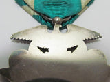 RARE HALLMARK!  PRE WW2 JAPANESE MEDAL GOLDEN KITE "M" HALLMARK OSAKA MINT