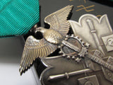 RARE HALLMARK!  PRE WW2 JAPANESE MEDAL GOLDEN KITE "M" HALLMARK OSAKA MINT