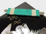 RARE HALLMARK!  PRE WW2 JAPANESE MEDAL GOLDEN KITE "M" HALLMARK OSAKA MINT