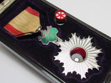 RARE MEIJI ERA! IMPERIAL JAPANESE MEDAL ORDER RISING SUN 6TH MEIJI JAPAN BADGE WWII SILVER ARMY