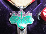RARE MEIJI ERA! IMPERIAL JAPANESE MEDAL ORDER RISING SUN 6TH MEIJI JAPAN BADGE WWII SILVER ARMY
