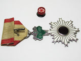 RARE MEIJI ERA! IMPERIAL JAPANESE MEDAL ORDER RISING SUN 6TH MEIJI JAPAN BADGE WWII SILVER ARMY