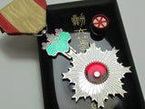 RARE MEIJI ERA! IMPERIAL JAPANESE MEDAL ORDER RISING SUN 6TH MEIJI JAPAN BADGE WWII SILVER ARMY