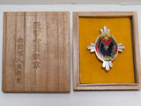 WW2 JAPANESE IMPERIAL SOLDIER RELIEF BADGE PIN ARMY NAVY FLAG MEDAL CROW WWII