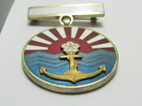 WW2 JAPANESE NAVAL ASSOCIATION MERIT BADGE RISING SUN MEDAL WWII NAVY