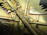 SILVER CASE INSCRIPTION! WW2 JAPANESE MEDAL GOLDEN KITE 6TH CLASS WWII JAPAN SILVER ORDER GOLD